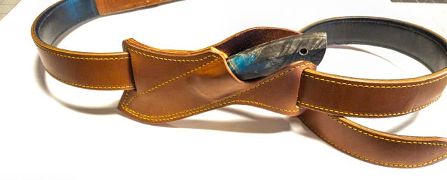 Horizontal carry small knife sheath