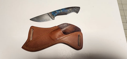 Horizontal carry small knife sheath