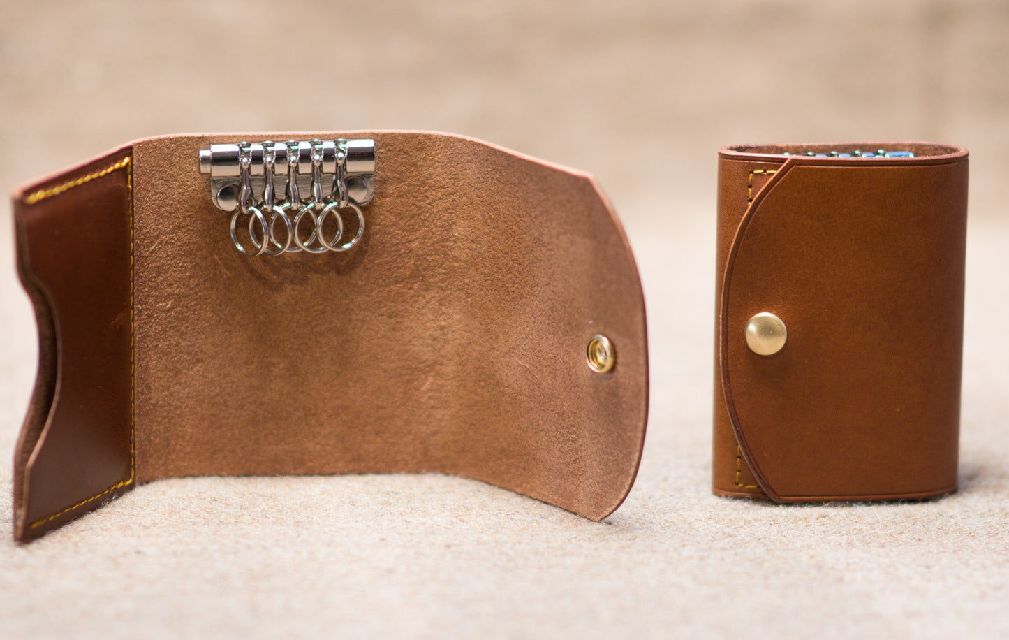 5 Ring Key Holder with Card Slot