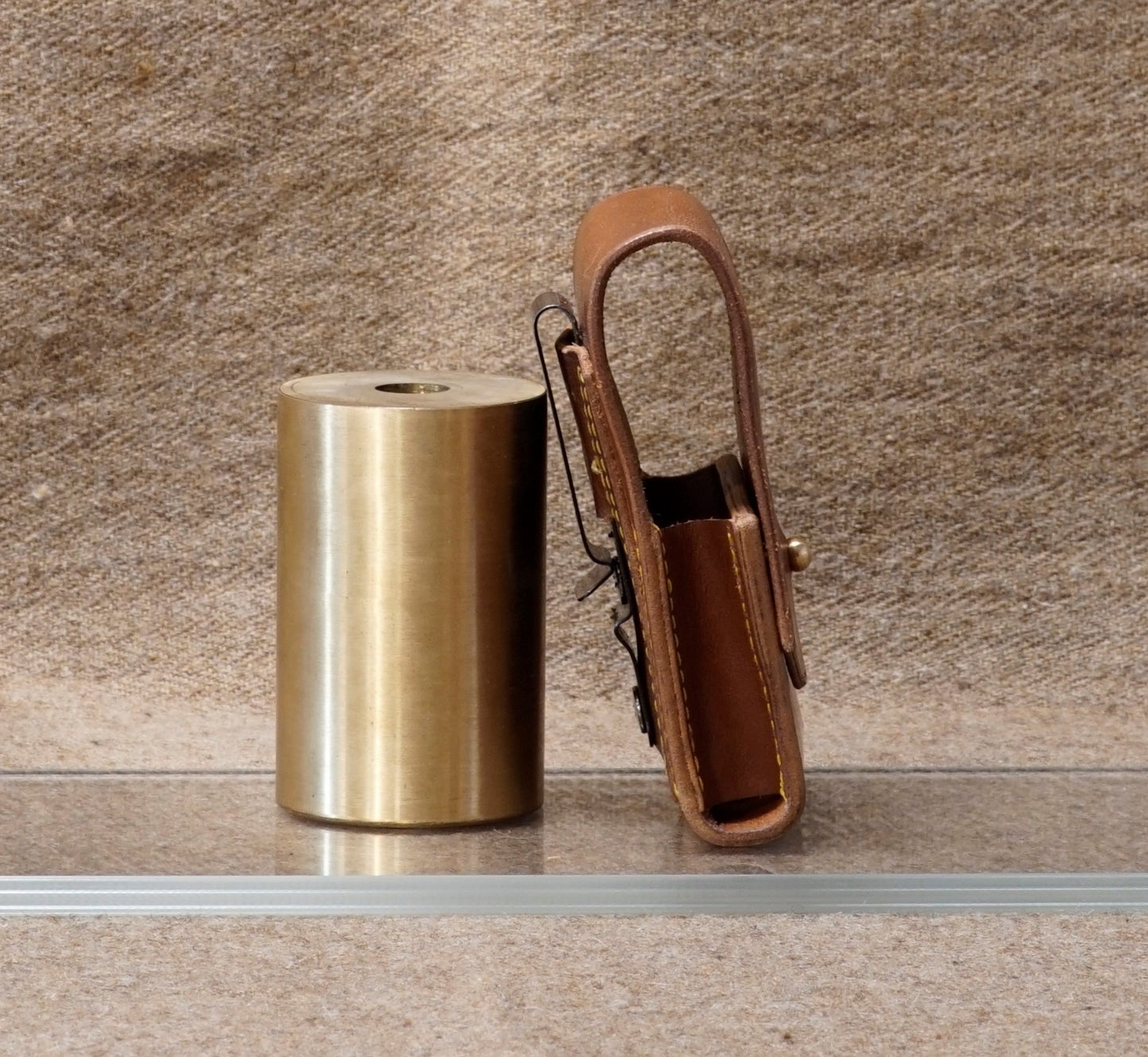 Leather EDC Belt Pouch with Clip