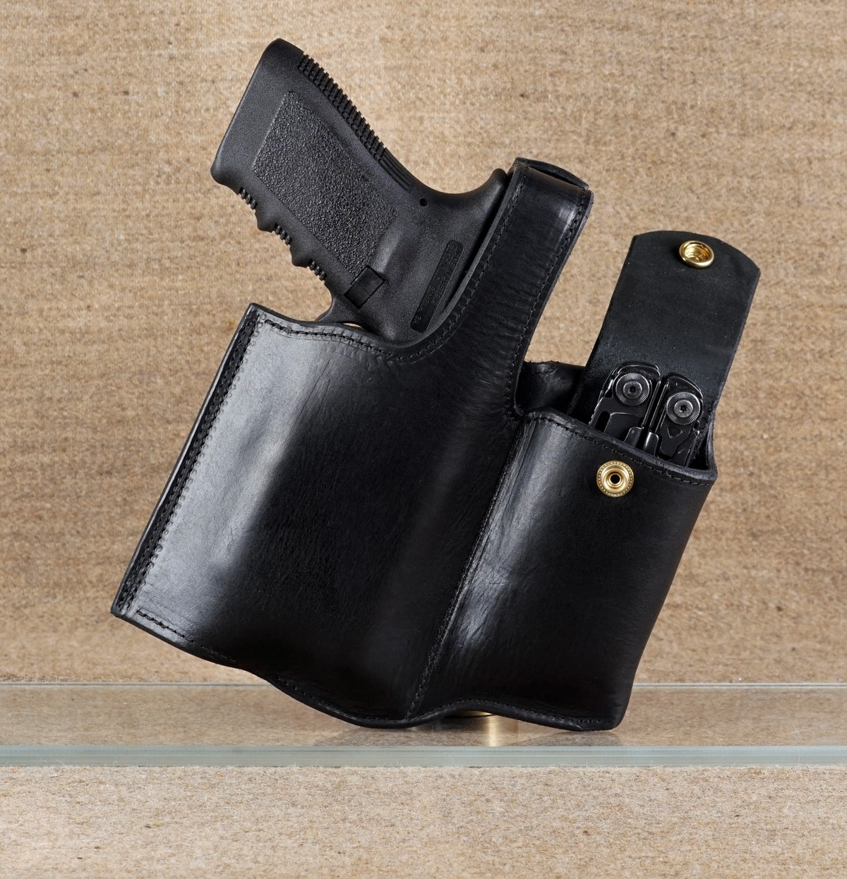 Glock G20 Combo Belt Holster with Accessories Pouch