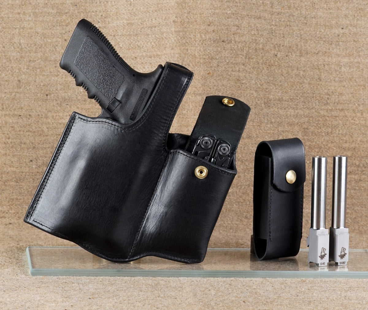 Glock G20 Combo Belt Holster with Accessories Pouch